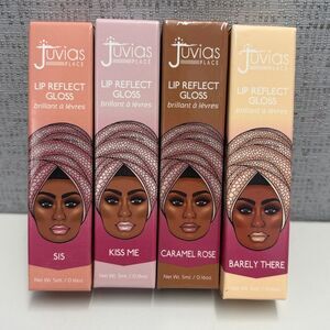 Juvia’s Place Lip Reflect Gloss Set- Sis, Kiss Me, Caramel Rose & Barely There